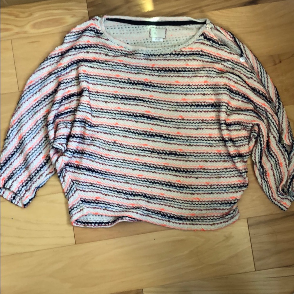 Crocheted 3/4 sleeve top from Anthropologie